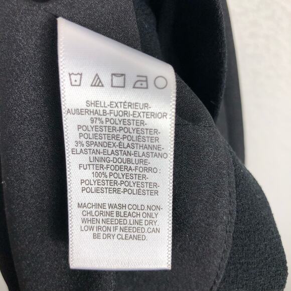 Dress The Population Iris Slit Crepe Black Gown Maxi Dress - Picture 6 of 14